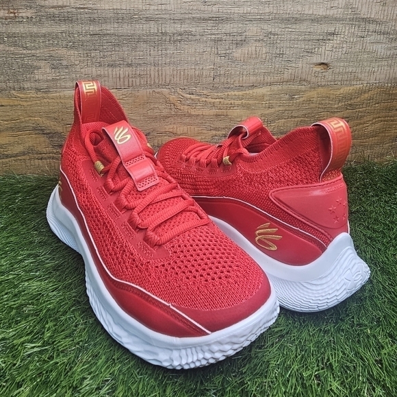 New Under Armour Curry Brand Curry Flow 8 'Chinese New Year'  Sz 6Y - Picture 1 of 12